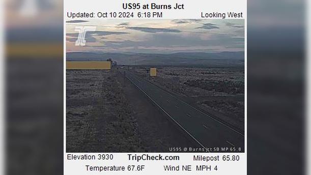 Traffic Cam Malheur: US 95 at Burns Jct