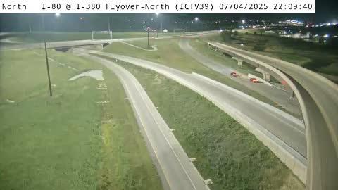 Traffic Cam Coralville: IC - I-80 @ I-380 NB Flyover (39)