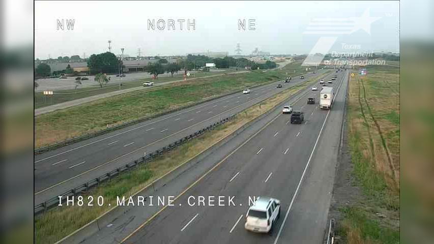 Traffic Cam Fort Worth › East: I-820NL @ Marine CreekNB DMS