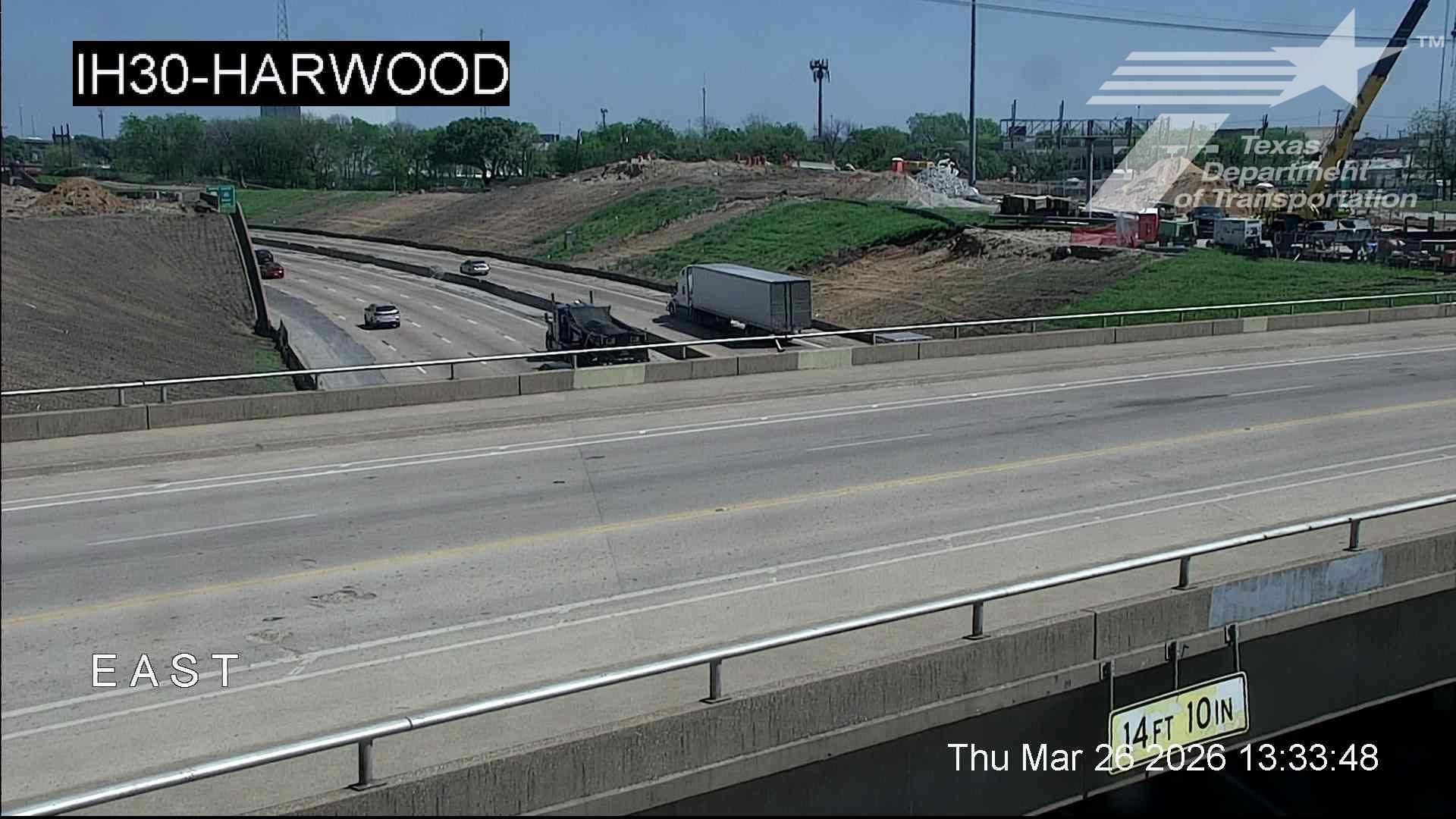 Traffic Cam Downtown PID › East: I-30 @ Harwood