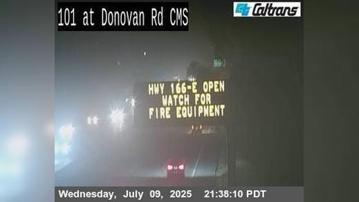 Traffic Cam Santa Maria › North: US-101 : North of Donovan Rd