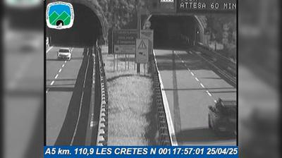 Preview delle webcam di Gressan: A5 km. 110,9 LES CRETES N 001