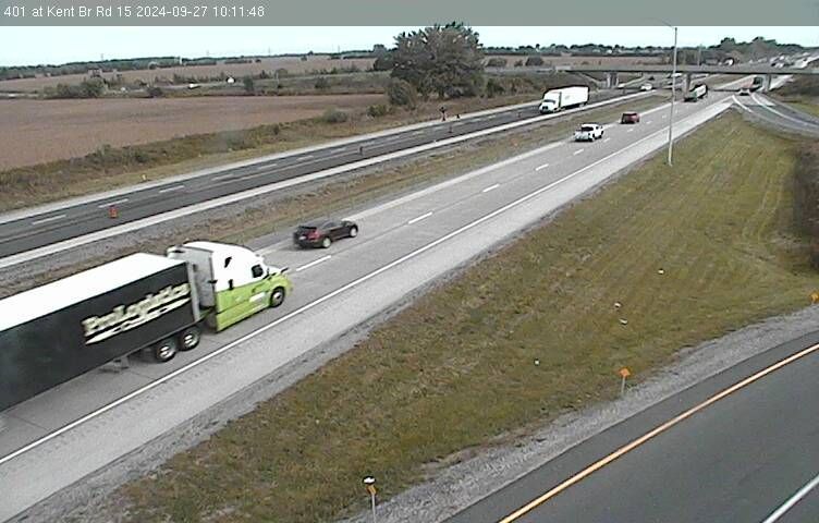 Traffic Cam Ridgetown: Highway 401 at Kent Br Rd