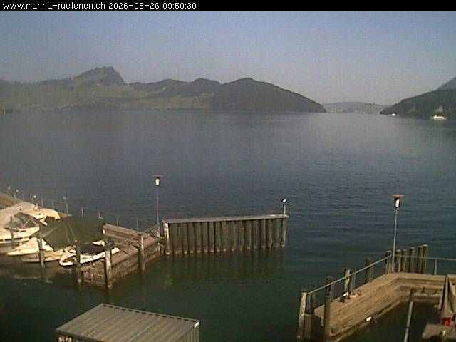 Beckenried: Bootshafen Rütenen in