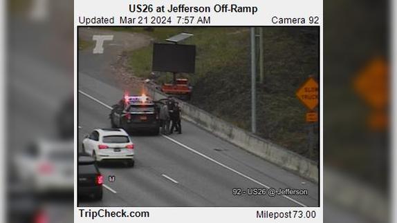 Traffic Cam Portland: US 26 at Jefferson Off-Ramp