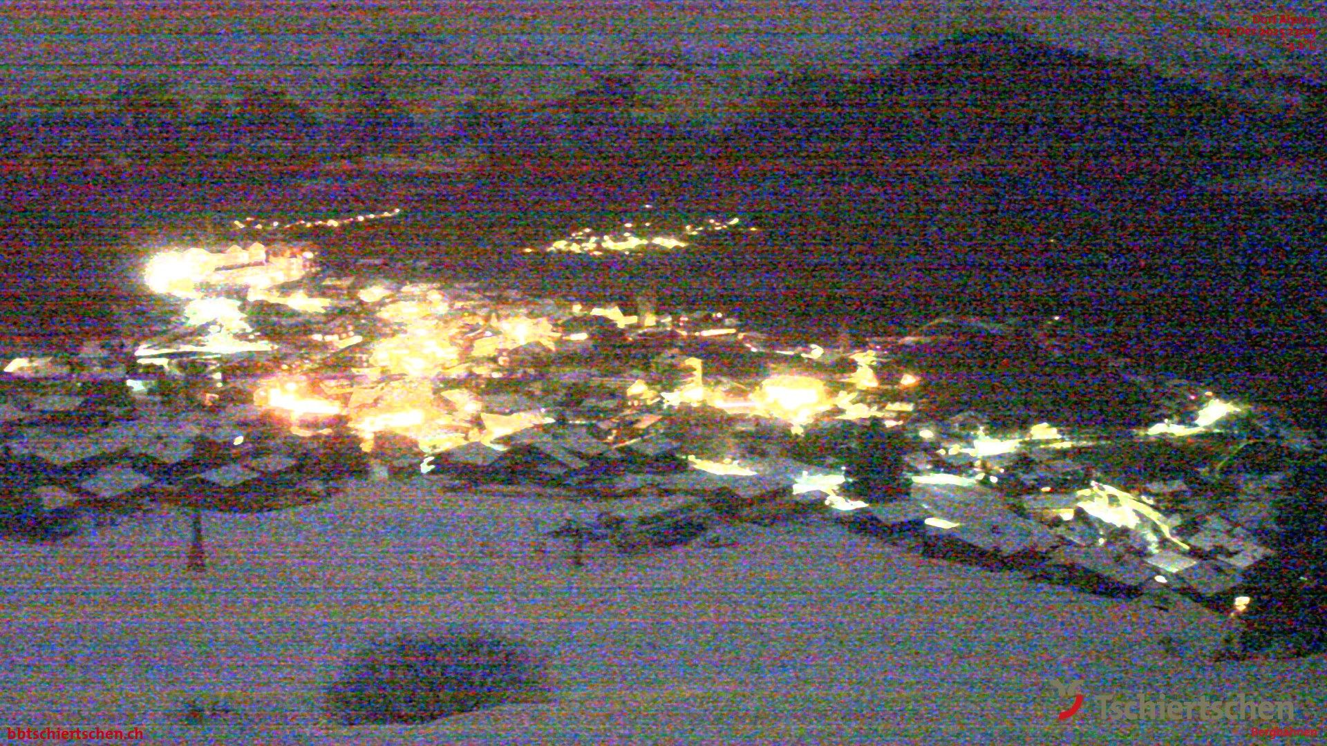 Tschiertschen: Graubünden, Schweiz - Dorf Talstation