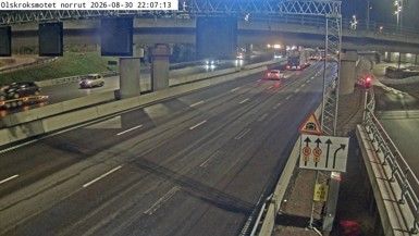 Traffic Cam Gothenburg: Olskroksmotet norrut
