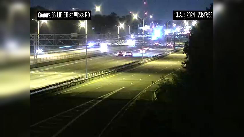 Traffic Cam Brightwaters › East: I-495 at Wicks Road Eastbound CD Rd