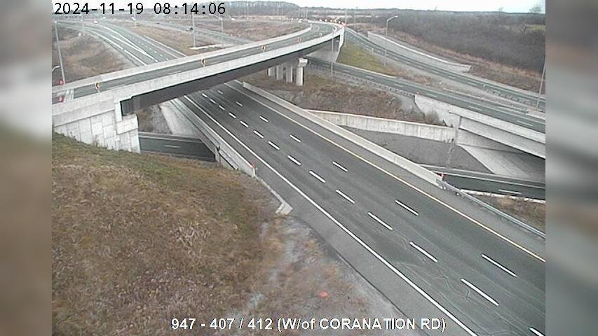 Traffic Cam Whitby: 407 - 412 (West of Coranation Road)