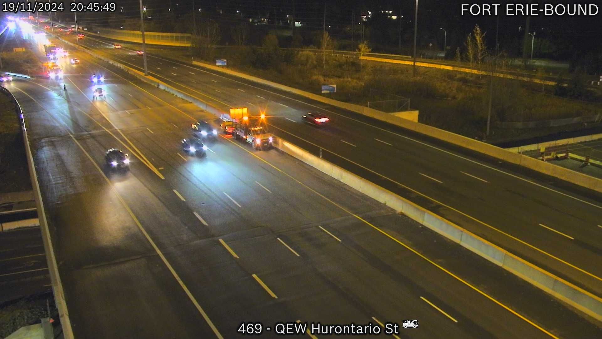 Traffic Cam Cooksville: QEW near Highway