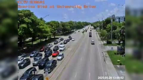 Traffic Cam Plantation: Sunrise Blvd at University Drive