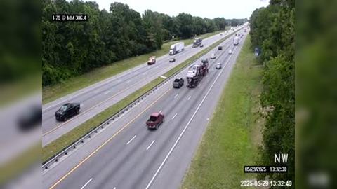 Traffic Cam Gainesville: I-75 @ MM 386.4