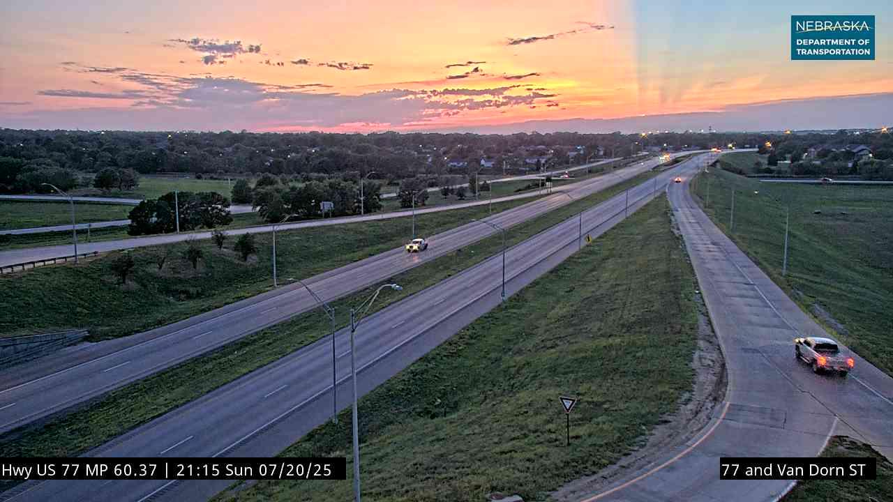 Traffic Cam Haymarket: US 77: Van Dorn in Lincoln: Various Views