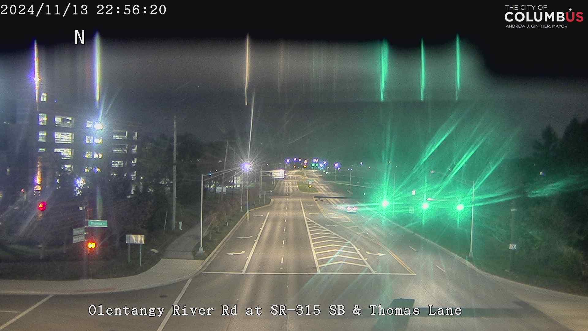 Traffic Cam Columbus: Olentangy River Rd at SR-315 SB Ramp/Thomas Ln