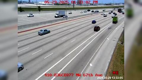 Traffic Cam Alameda: 410) SR-836 at NW 67th Ave