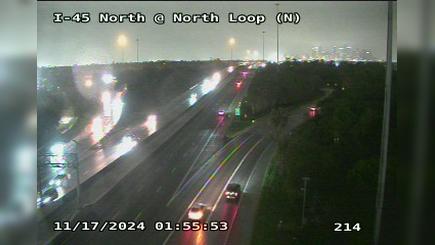 Traffic Cam Houston › South: I-45 North @ North Loop (N)