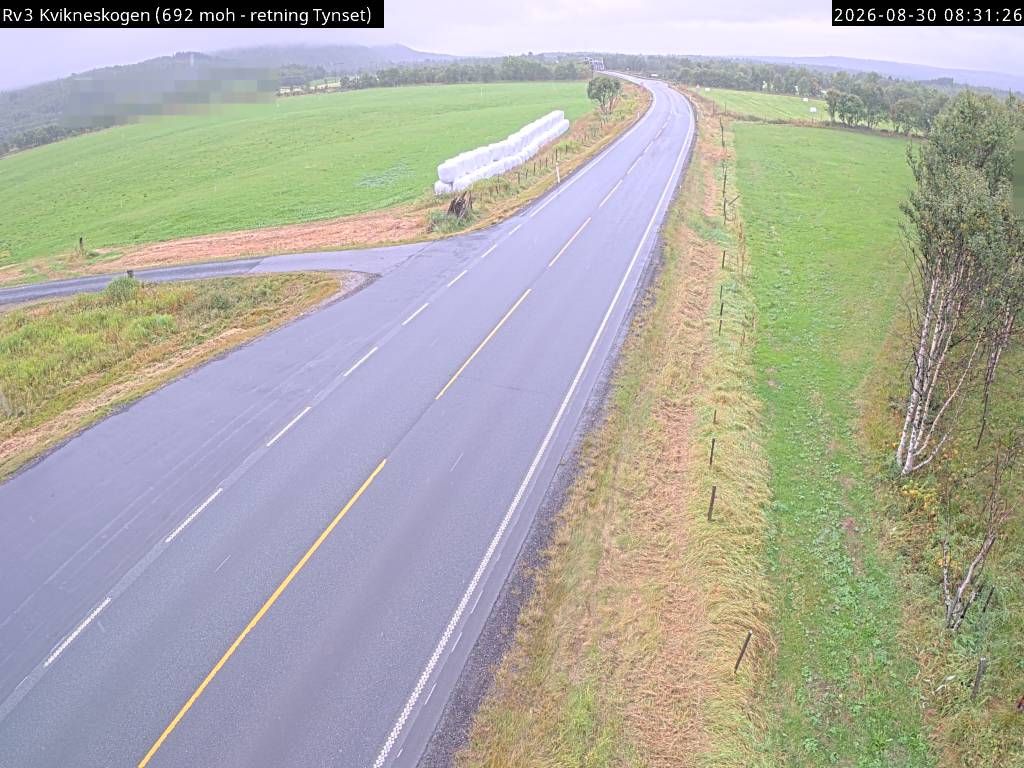 Traffic Cam Tynset: R3 Kvikneskogen (TRØNDELAG)