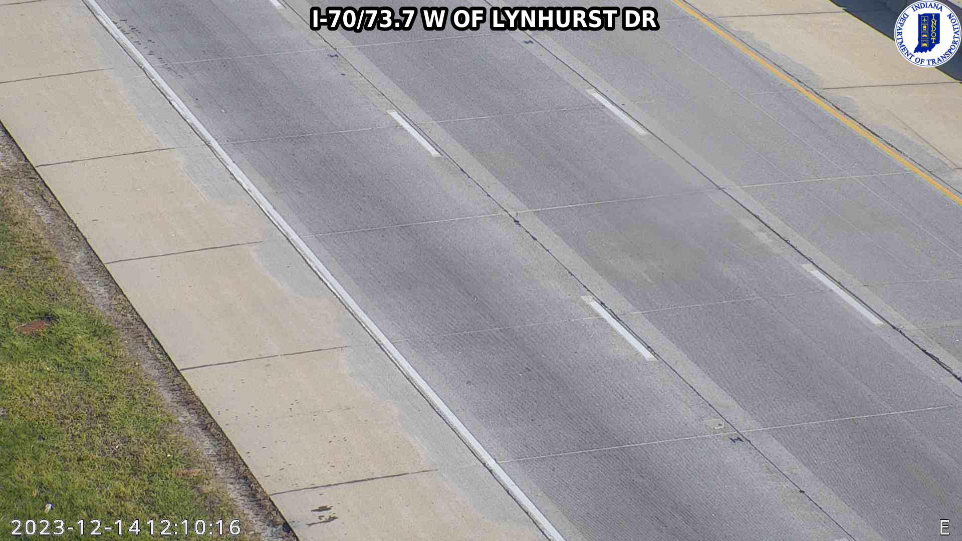 Traffic Cam Indianapolis: I-70: I-70/73.7 W OF LYNHURST DR