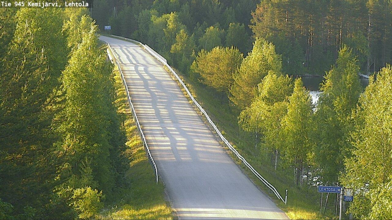 Traffic Cam Kemijarvi: Tie945 - Lehtola - Silta Kemijärvelle