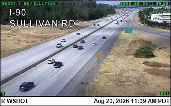 Traffic Cam Spokane Valley: I-90 at MP 291.9: Sullivan