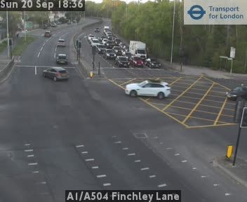 Traffic Cam London: A1/A504 Finchley Lane