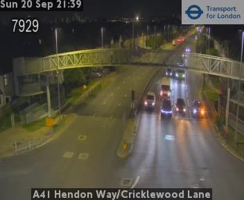 Traffic Cam London: A41 Hendon Way/Cricklewood Lane