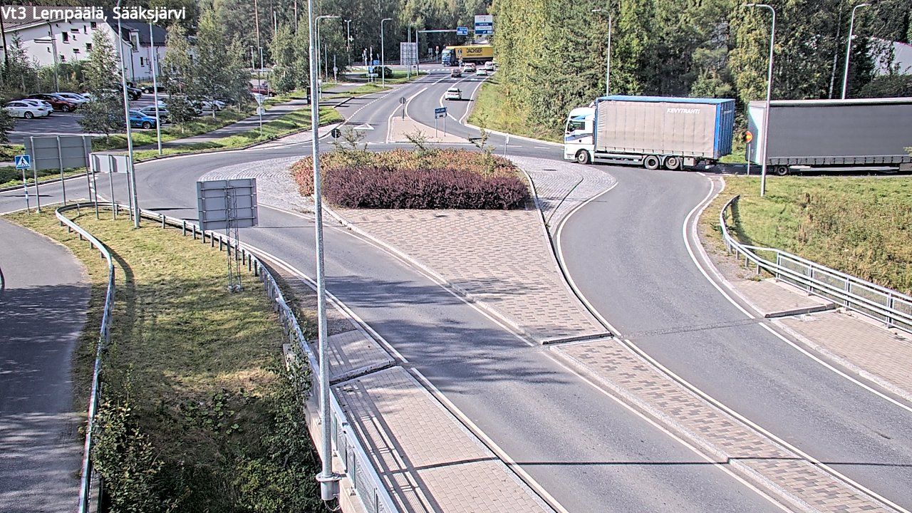 Traffic Cam Lempaala: Tie 3 Lempäälä, Sääksjärvi - Tie 309 Sääksjärvelle