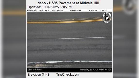 Traffic Cam Midvale: US95 Pavement at - Hill