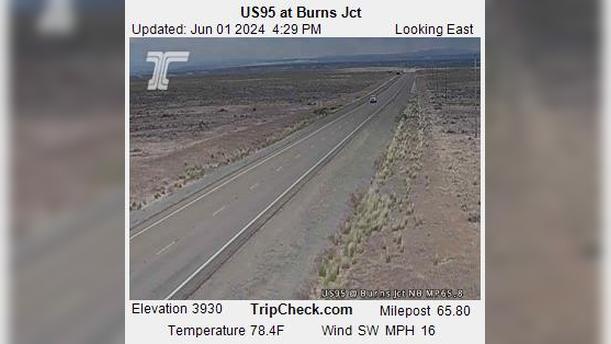 Traffic Cam Malheur: US95 at Burns Jct