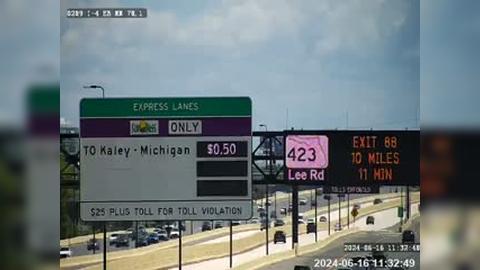 Traffic Cam Orlando: I-4 @ MM 78.1-STATIC EB