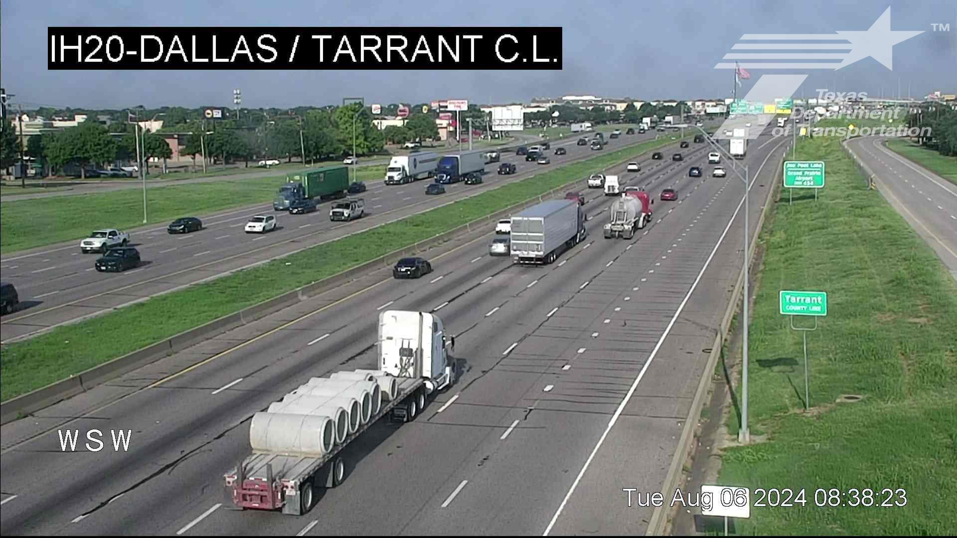 Traffic Cam Grand Prairie › East: I-20 @ Dallas-Tarrant CL