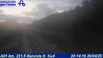 Preview delle webcam di Banzole: A01 km. 231,6 - It. Sud