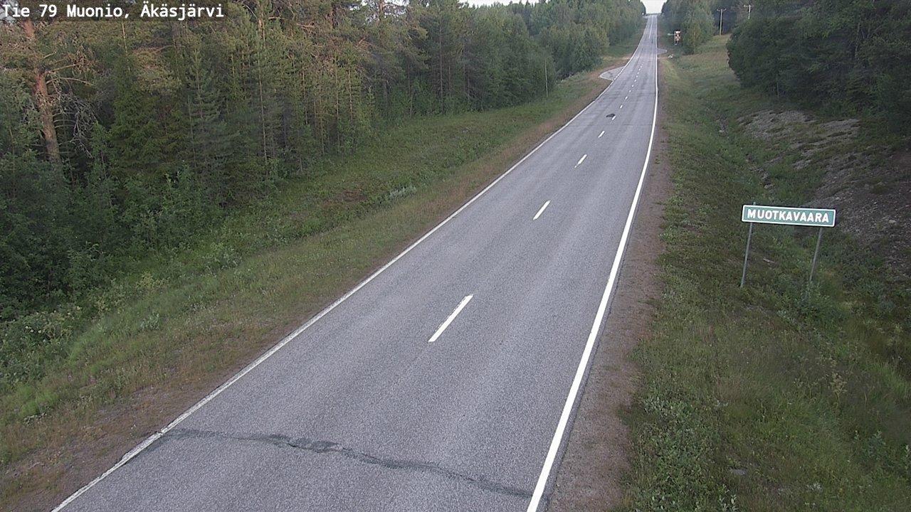 Muonio: Tie - Äkäsjärvi - Muonioon Traffic Cam Finland