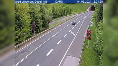 Avtocesta Ljubljana - Obrežje, predor Debeli hrib