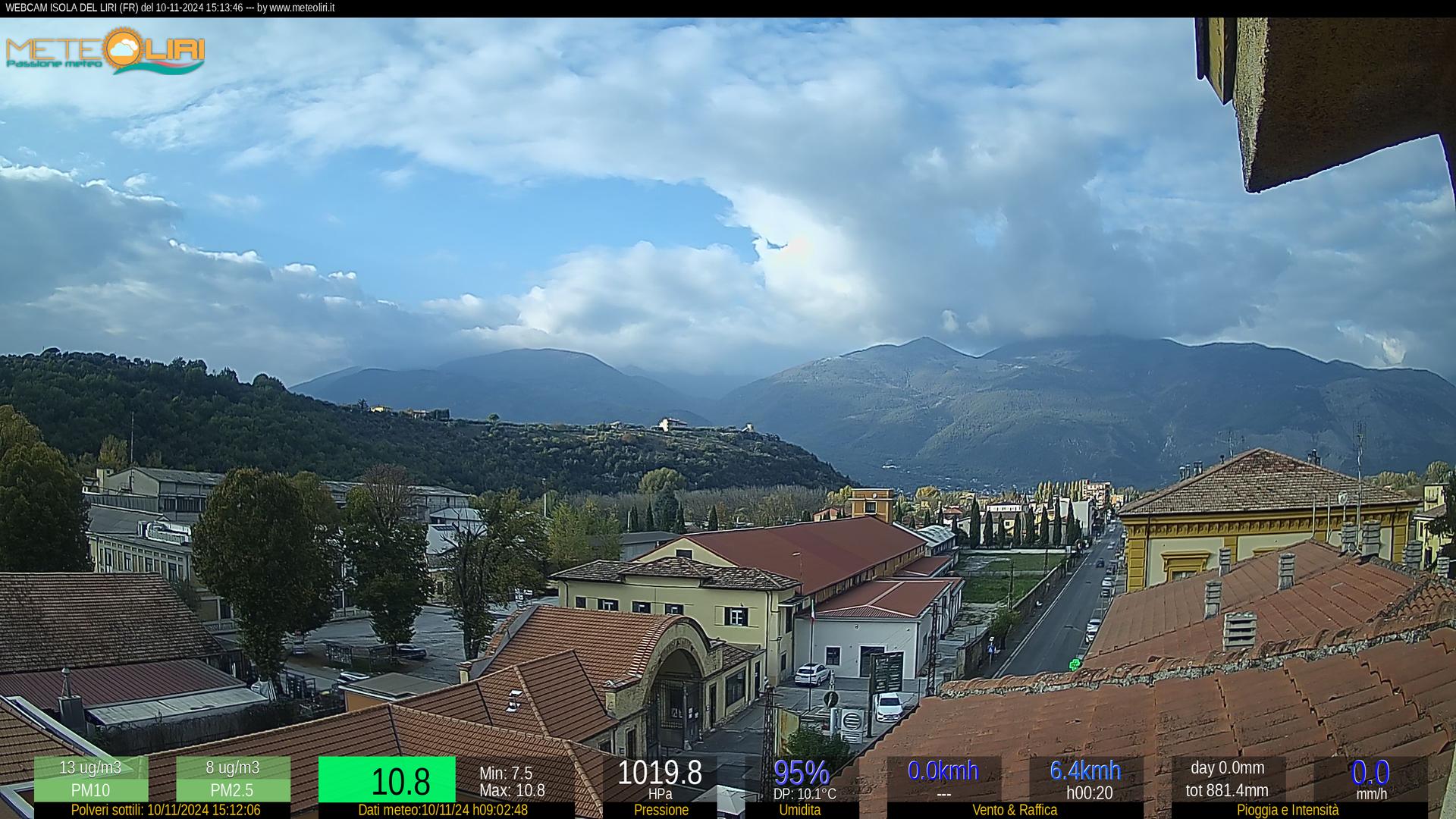 Colfelice: City, Mountain and Weather Webcam