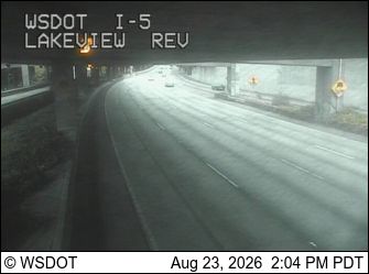 Traffic Cam Seattle: I-5 at MP 167: Lakeview Express Lanes