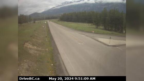 Traffic Cam Sparwood › North: Hwy 43, between - and Elkford at Line Creek Mine Rd., looking north