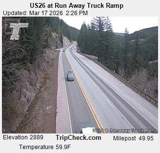 Traffic Cam Government Camp: US26 at Run Away Truck Ramp