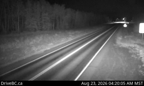 Traffic Cam Peace River Regional District › West: Hwy 97 near Braden Rd, looking west