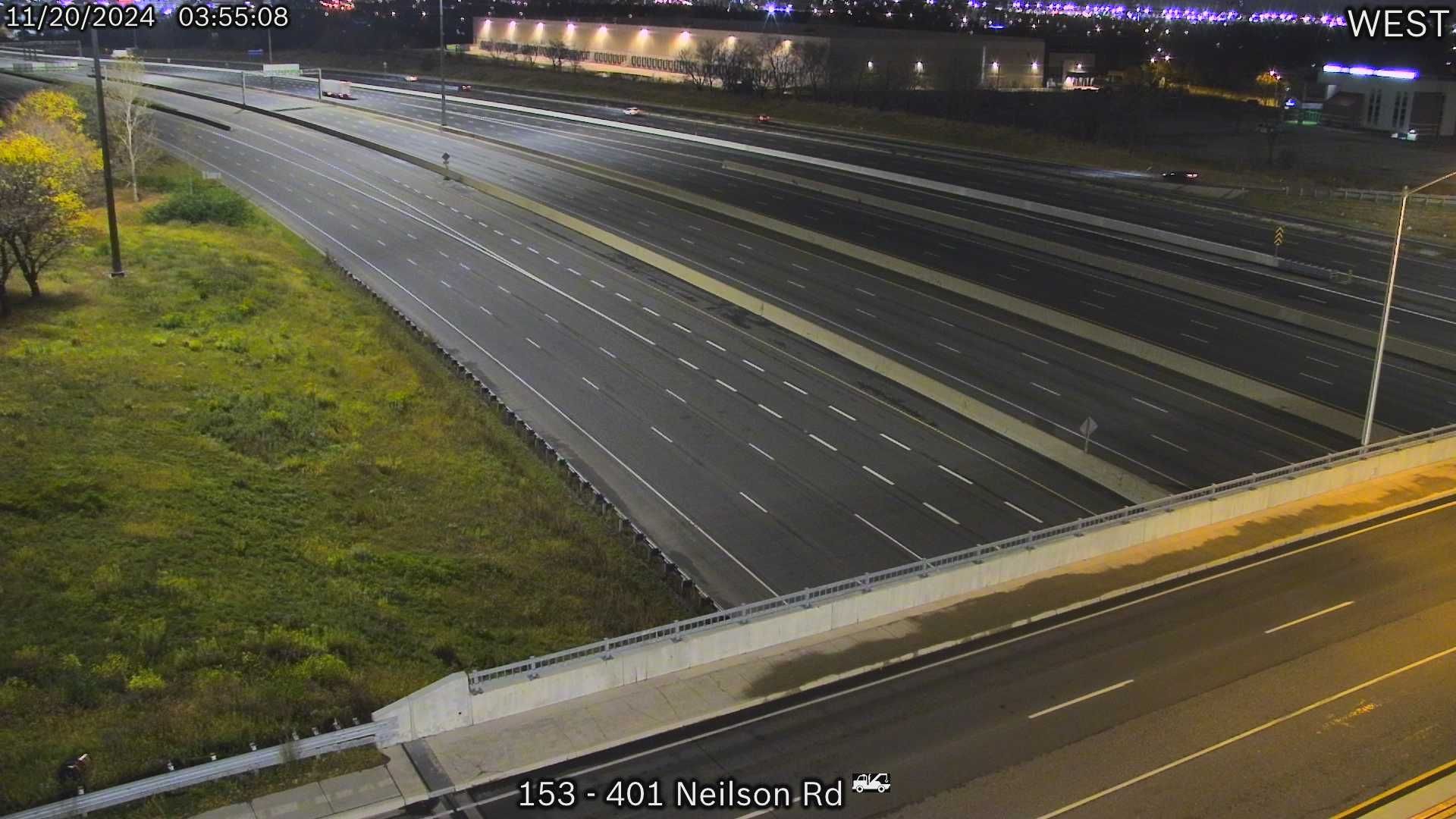 Traffic Cam Scarborough: Highway 401 near Neilson Road