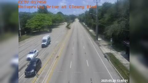 Traffic Cam Plantation: University Drive at Cleary Blvd