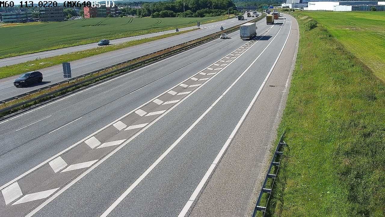 Traffic Cam Kirkeby › South: E45 Vejle N, mod S