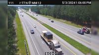 Columbia: I-77 N @ MM 12.8 - Day time