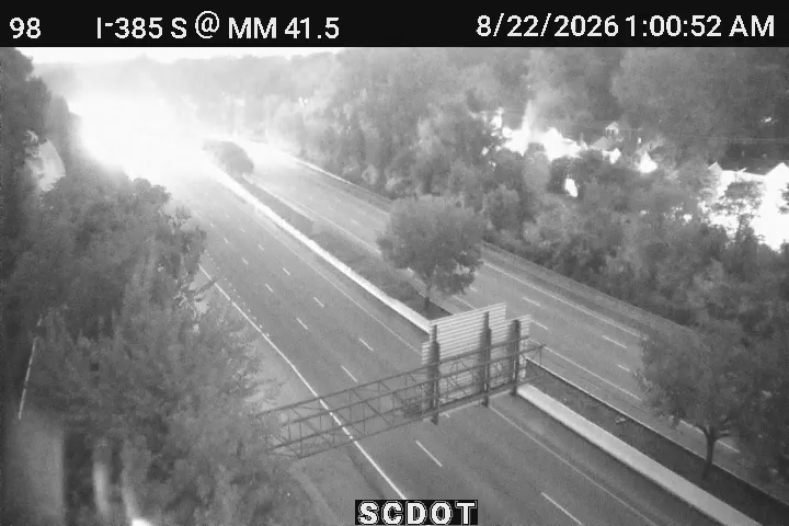 Traffic Cam Greenville: I-385 S @ MM 41.5