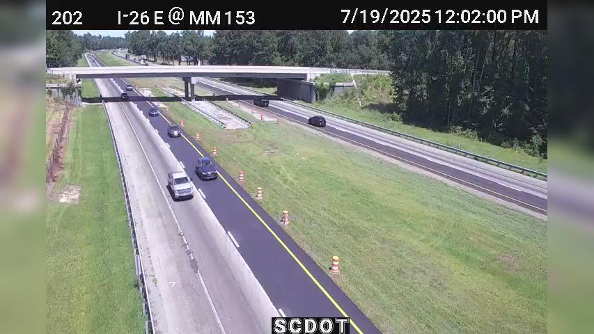 Traffic Cam Cameron: I-26 E @ MM 153