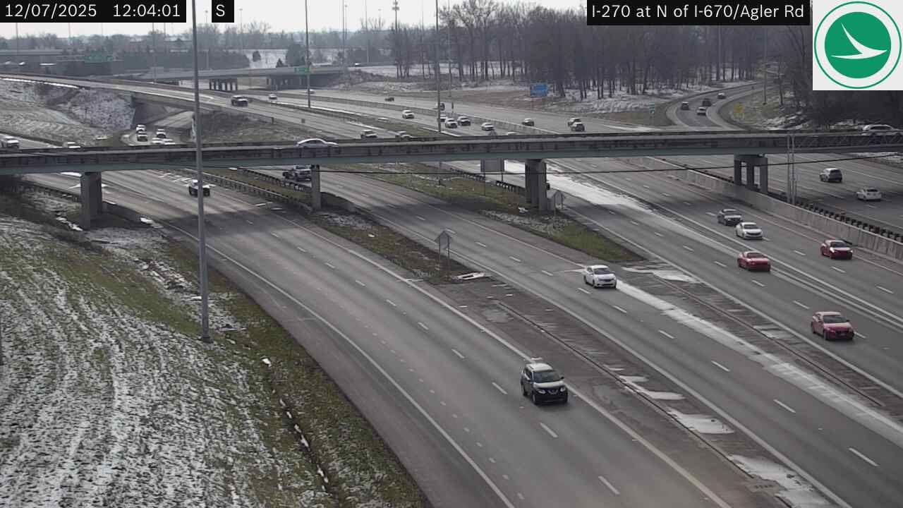 Traffic Cam Gahanna: I-270 at N of I-670/Agler Rd