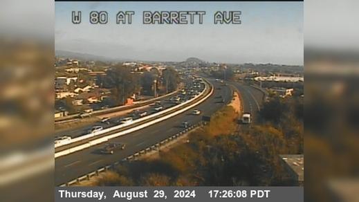 Traffic Cam Richmond › West: TV505 -- I-80 : AT WOF BARRETT AV