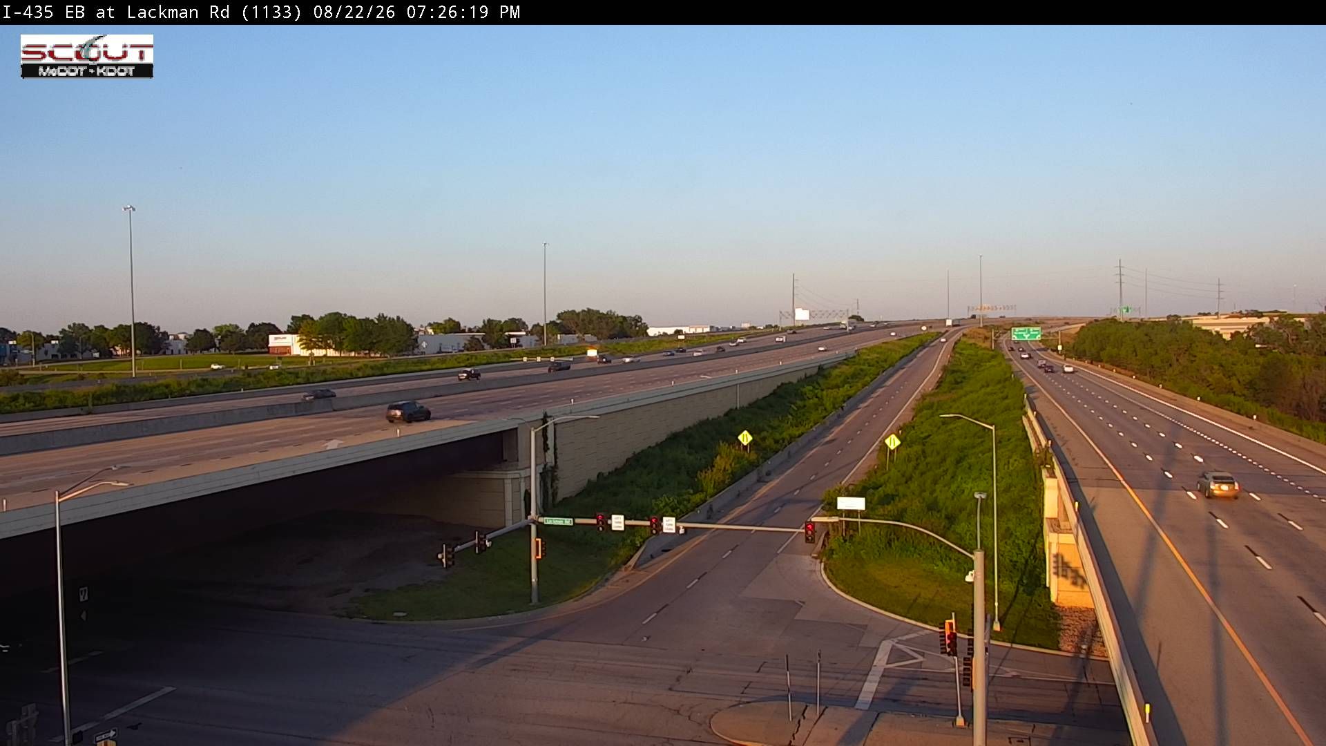 Traffic Cam Lenexa: I- E @ Lackman Road