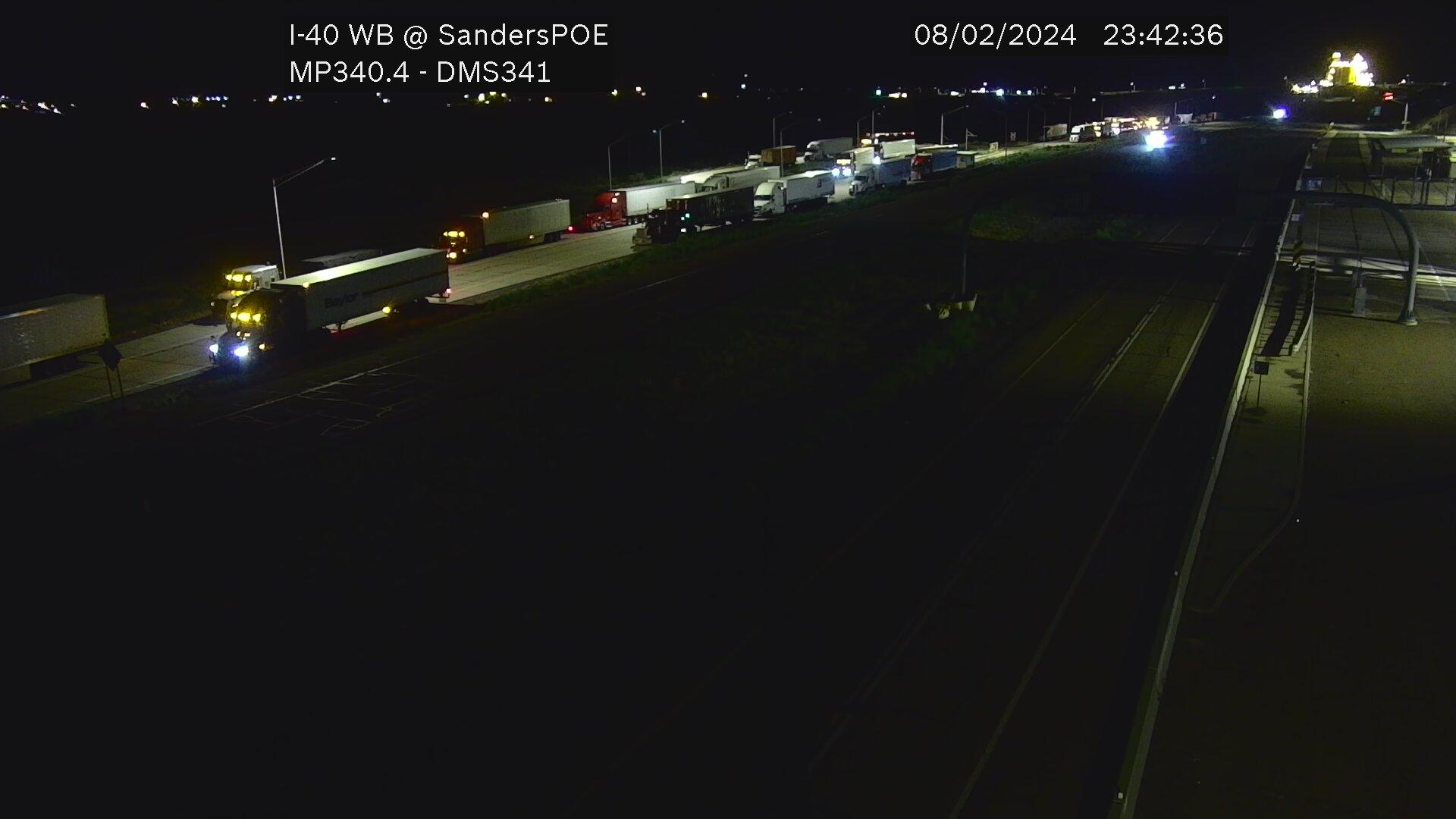 Traffic Cam Sanders › West: I-40 WB 340.44 @SandersPOE