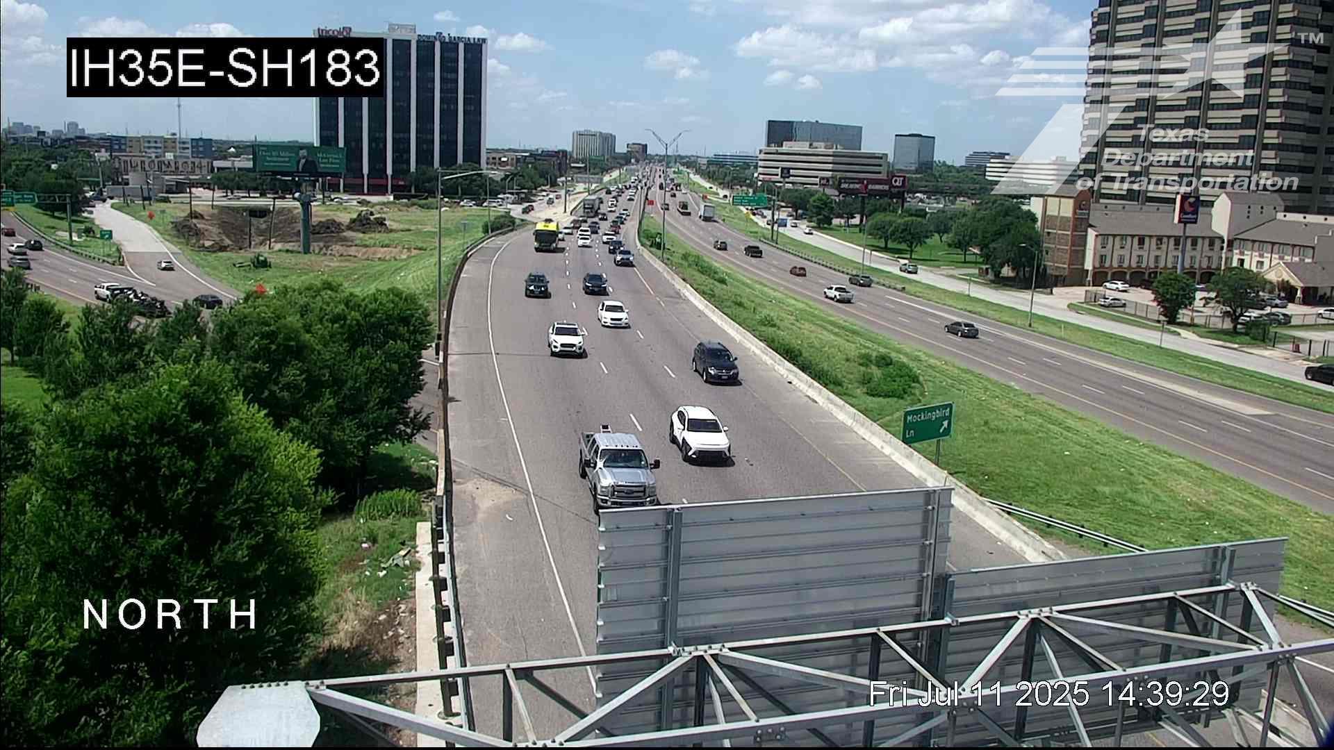 Traffic Cam Dallas › North: I-35E @ SH 183